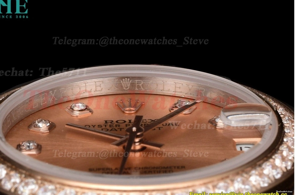 Datejust Rose Gold RG 28mm Dia Dia MY8215 GDF SS 1223